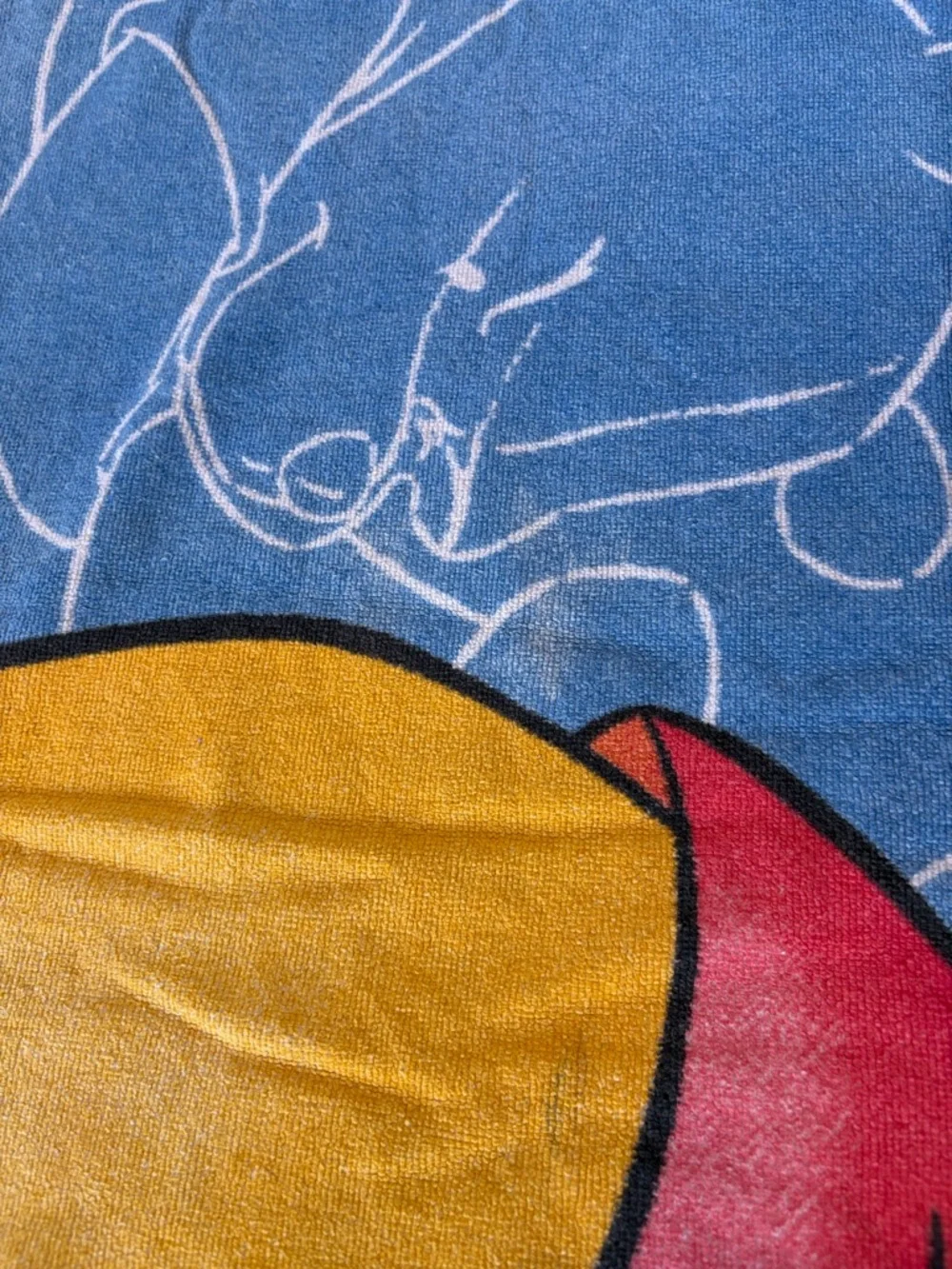 Disneyland VTG Winnie the Pooh Beach Towel Disneyland